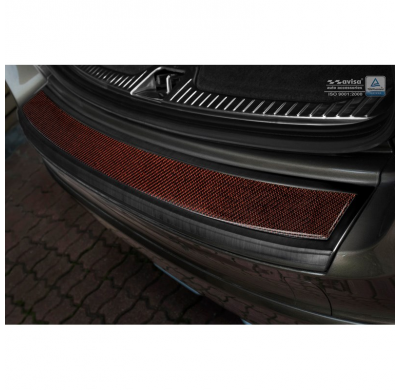 Protector Paragolpes Trasero Acero Inox 'Deluxe' Volvo Xc60 2013-2016 Negro/Red-Negro Carbon